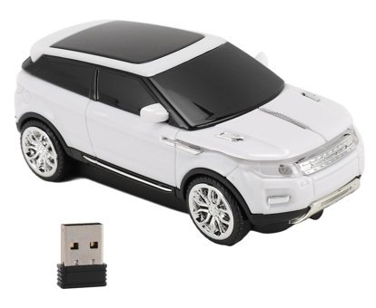 Bewinner Araba Görünümlü Kablosuz Beyaz Optik Mouse