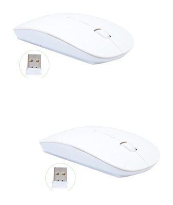 Osaladı Kablosuz Beyaz Optik 2 Adet Mouse