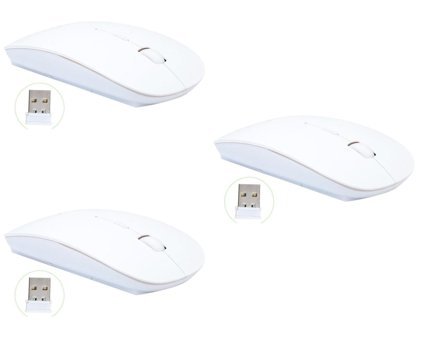 Osaladı Kablosuz Beyaz Optik 3 Adet Mouse