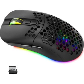Huahai RGB Makrolu Kablosuz Siyah Optik Gaming Mouse