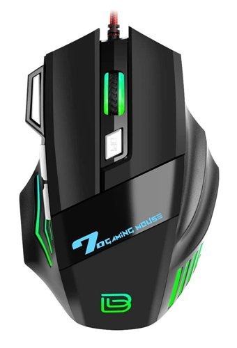 Cankypu RGB Makrolu Kablolu Siyah Optik Gaming Mouse