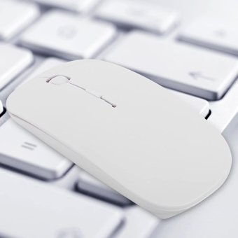 Bewinner Sessiz Ergonomik Kablosuz Beyaz Optik Mouse
