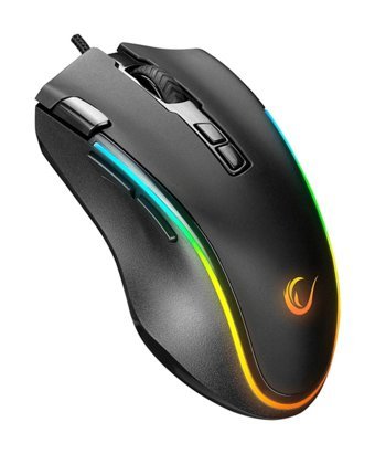 Rampage SMX-G72 Greedy RGB Makrolu Kablolu Siyah Optik Gaming Mouse