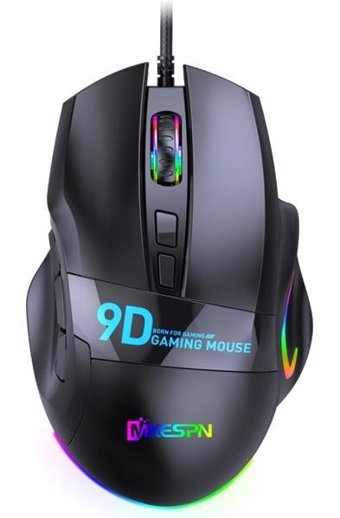 Jingyi RGB Ergonomik Makrolu Kablolu Siyah Optik Gaming Mouse
