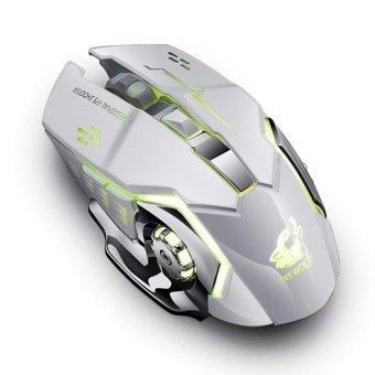 Fiauli WS214 RGB Sessiz Ergonomik Makrolu Kablosuz Gri Optik Gaming Mouse