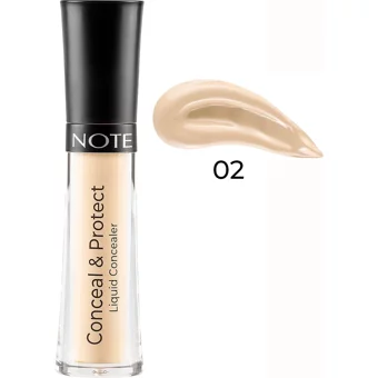 Note Conceal Protect 02 Nemlendiricili Göz Altı Likit Fırça Kapatıcı