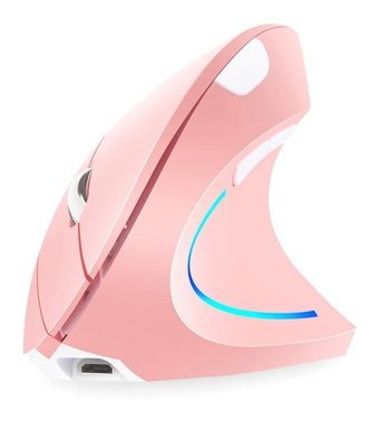 Ciadaz G550 RGB Ergonomik Dikey Makrolu Kablosuz Pembe Optik Mouse