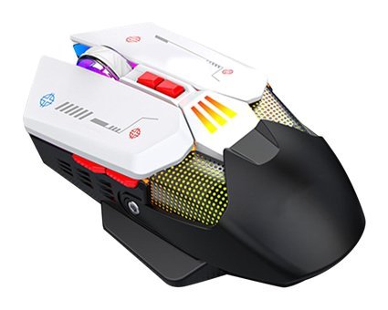 Elprico RGB Makrolu Kablosuz Siyah-Beyaz Optik Gaming Mouse