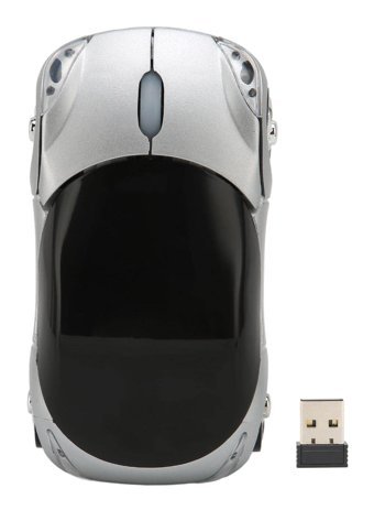 Dpofirs Araba Görünümlü Kablosuz Gümüş Optik Mouse