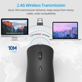 Mistaha G864 Ergonomik Kablosuz Siyah Optik Mouse