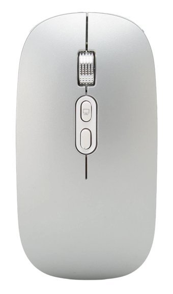 Lazmin112 Sessiz Kablosuz Gri Optik Mouse
