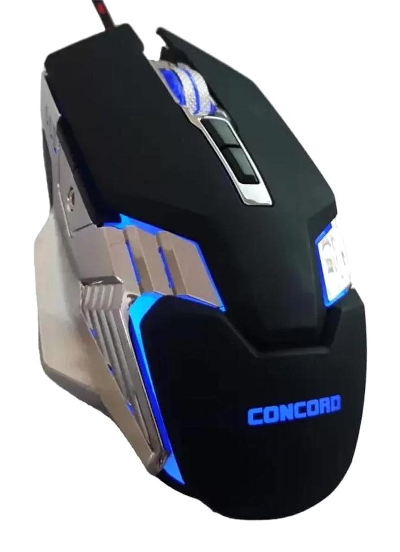 Concord C-25 RGB Makrolu Kablolu Siyah Optik Gaming Mouse