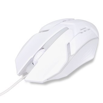 Ashata M8S 8 RGB Ergonomik Makrolu Kablolu Beyaz Optik Gaming Mouse