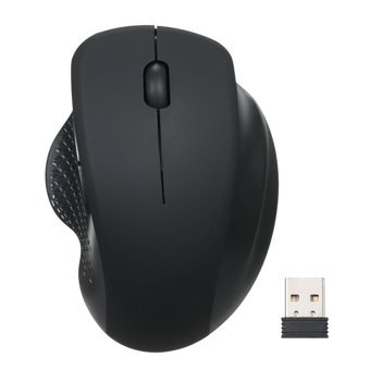 Qaohe Ergonomik Kablosuz Siyah Optik Mouse