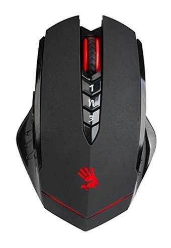 Bloody R80A-1 Ghost RGB Makrolu Kablosuz Siyah Optik Gaming Mouse