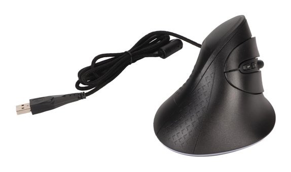 Broleo Ergonomik Dikey Makrolu Kablolu Siyah Optik Mouse