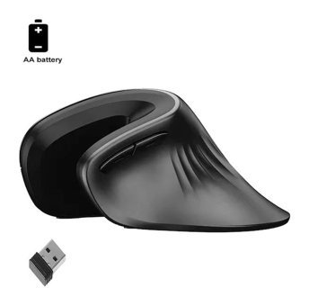Hallow C12930-2 Ergonomik Dikey Makrolu Kablosuz Siyah Optik Mouse