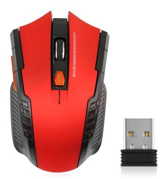Auklopvzz Makrolu Kablosuz Kırmızı Optik Gaming Mouse