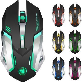 Jingyi RGB Ergonomik Makrolu Kablosuz Siyah Optik Gaming Mouse