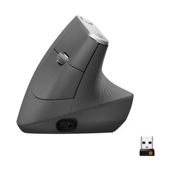 Logitech MX Vertical Advanced 910-005448 Makrolu Kablosuz Gri Optik Mouse