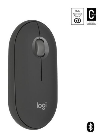 Logitech M350S Pebble 910-007015 Kablosuz Siyah Optik Mouse