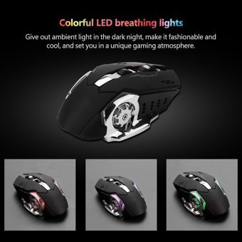 Bewinner RGB Kablosuz Siyah Optik Gaming Mouse