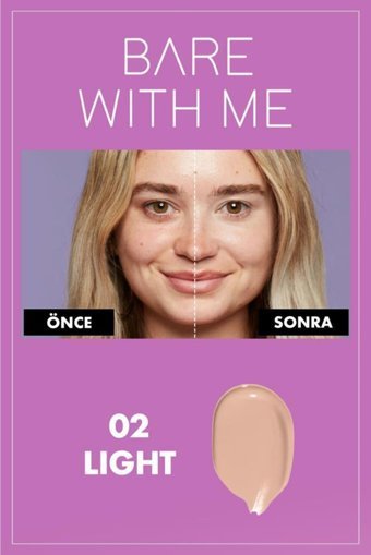 Nyx Bare With Me 02 Light Nemlendiricili Göz Altı ve Yüz Likit Serum Kapatıcı
