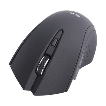Hemobllo Ergonomik Makrolu Kablosuz Siyah Optik Mouse
