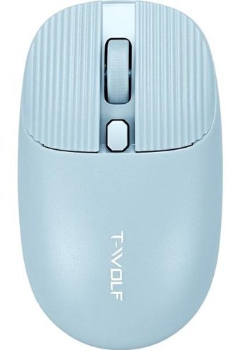 T-Wolf Q19 Ergonomik Kablosuz Mavi Optik Mouse