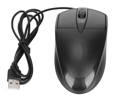 Dpofirs Sessiz Kablolu Siyah Optik Mouse