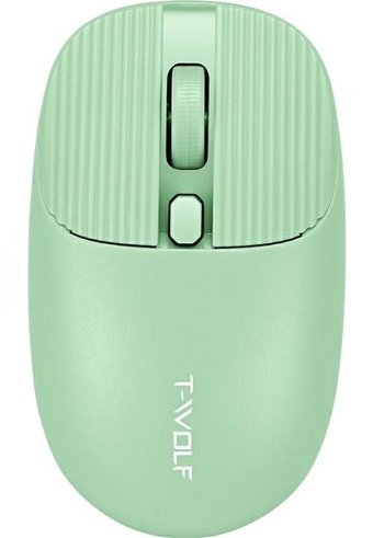 T-Wolf Q19 Ergonomik Kablosuz Yeşil Optik Mouse