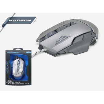 Hadron HDG19-60 RGB Makrolu Kablolu Gümüş Optik Gaming Mouse