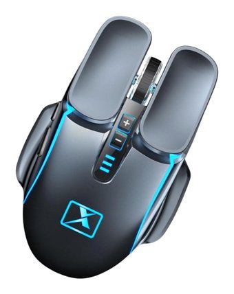 Hemobllo RGB Ergonomik Kablosuz Gri Optik Gaming Mouse