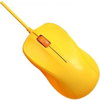 Jingyi Sessiz Kablolu Sarı Optik Mouse