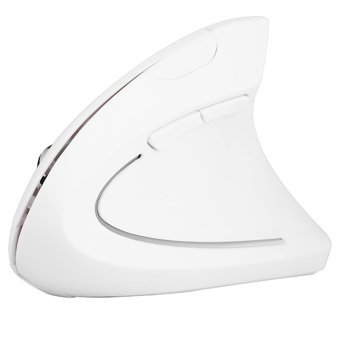 Lazmin112 Ergonomik Dikey Makrolu Kablosuz Beyaz Optik Gaming Mouse