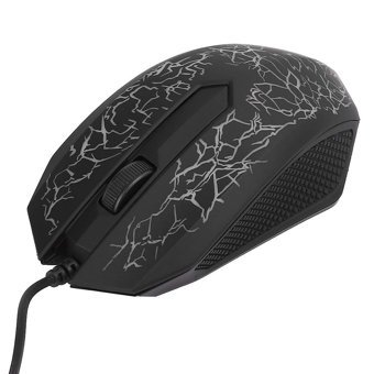 Lazmin112 RGB Makrolu Kablolu Desenli Siyah Optik Gaming Mouse