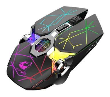 Uonlytech RGB Makrolu Kablosuz Siyah Optik Gaming Mouse