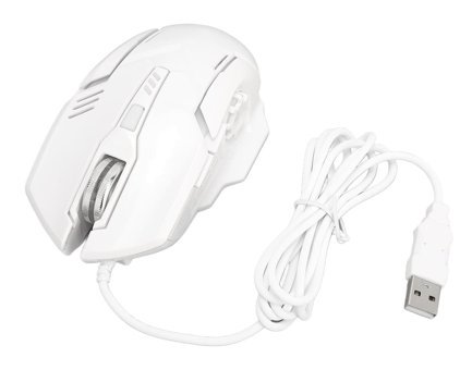 Bewinner F7 Ergonomik Kablolu Beyaz Optik Gaming Mouse