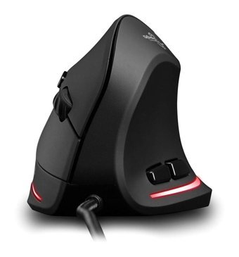 Qaohe T-20 RGB Ergonomik Dikey Makrolu Kablolu Siyah Optik Gaming Mouse