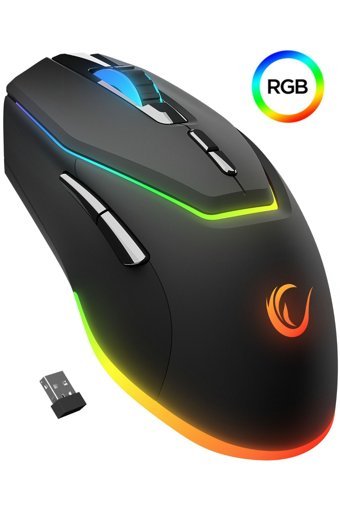 Rampage Siyah RGB Makrolu Kablosuz Siyah Optik Gaming Mouse