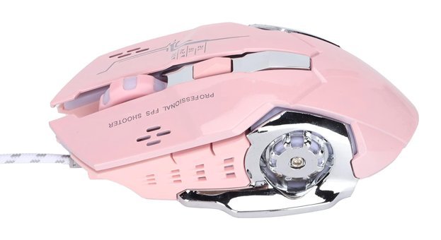 Aeun RGB Makrolu Kablolu Sarı Optik Gaming Mouse