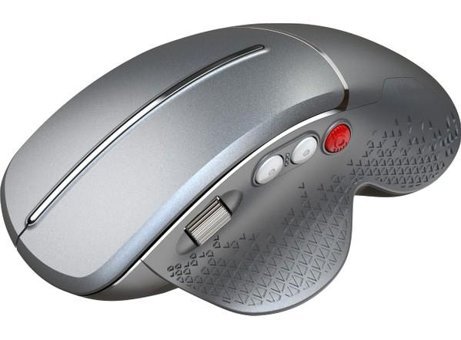 Huahai T32 Ergonomik Dikey Makrolu Kablosuz Gri Optik Mouse