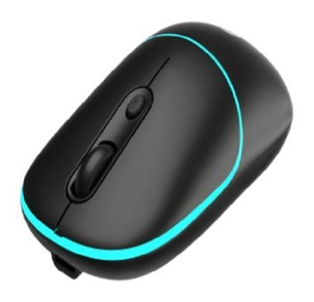 Lecoo Dual RGB Kablosuz Siyah Optik Mouse
