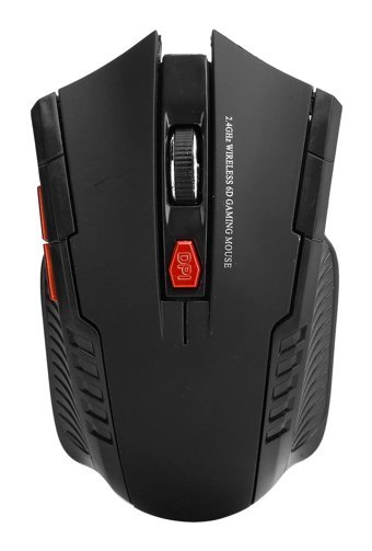Annadue Ergonomik Makrolu Kablosuz Siyah-Kırmızı Optik Mouse