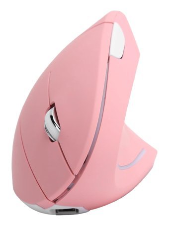 Dsheng Ergonomik Dikey Makrolu Kablosuz Pembe Optik Mouse