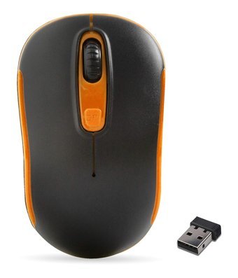 Everest SM-804 Kablosuz Siyah Turuncu Optik Mouse