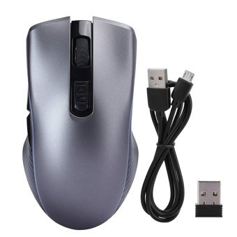 Zunate Sessiz Makrolu Kablosuz Gri Mikro Mouse