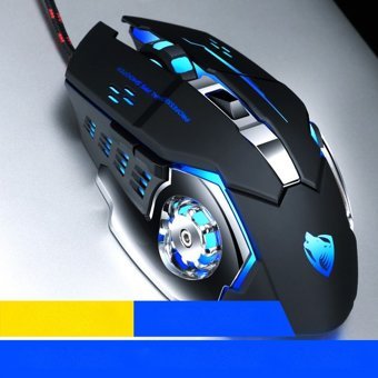 Huahai V6 RGB Kablolu Siyah Optik Gaming Mouse