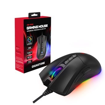 Gigastone Programlanabilir RGB Makrolu Kablolu Siyah Optik Gaming Mouse