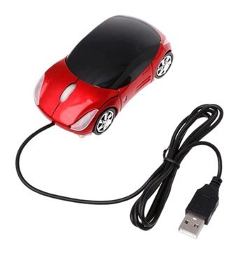 Auklopvzz Araba Görünümlü Kablolu Kırmızı Optik Mouse